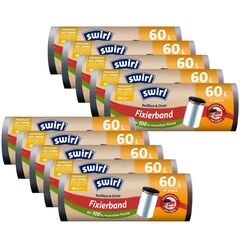 10x Swirl Fixierband Müllbeutel 60L (10 stk/Rolle)