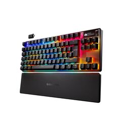 SteelSeries Apex Pro TKL Wireless Gen 3 - HyperMagnetic Gaming Tastatur - OmniPoint 3.0 Switches - Anpassbares Ansprechverhalten - Sofort einsetzbare Presets - Rapid Tap/SOCD - OLED - DE QWERTZ Layout