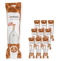 Brabantia Müllbeutel, Weiß, 200 Bags