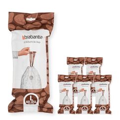 Brabantia Müllbeutel, Weiß, 120 Bags