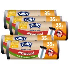 5x Swirl Fixierband Müllbeutel 35L (10 stk./Rolle)