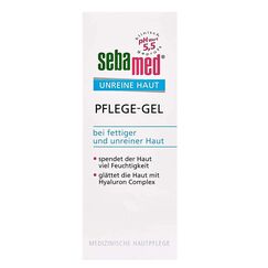 Sebamed Unreine Haut Unreine Haut Pflege-Gel, glättet die Haut mit Hyaluron Complex, beruhigt und pflegt die unreine und fettige Haut, Inhalt 50 ml