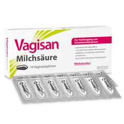 Vagisan Milchsäure - 14 St. | Vaginalzäpfchen zur Unterstützung der Scheidenflora und zur Vorbeugung von Scheideninfektionen | Intimpflege mit Milchsäure