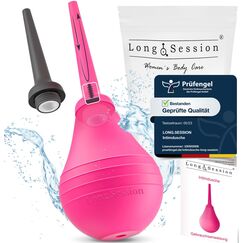 Long.Session Analdusche für Analverkehr mit Anti-Rückfluss Funktion für maximale Hygiene (240 ml), AKTIONSPREIS, Analdusche für Frau, Klistier zur Darmspülung, Intimdusche