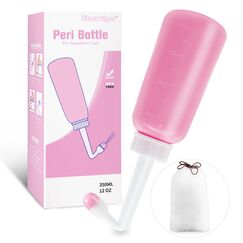 Po Dusche Intimhygiene – 350ml Tragbares Bidet für Wochenbett & Krankenhaus | Peri-Flasche mit Wasserdichter Aufbewahrungstaschen