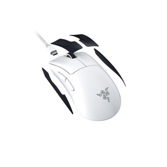 Razer DeathAdder V3 Pro - Leichte kabellose Ergonomische Esports-Maus (64g Leichtes Design, Focus Pro 30K Optischer Sensor, Mausschalter Gen-3, HyperSpeed Wireless) Weiß
