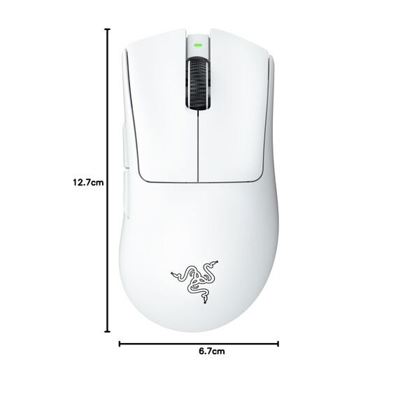 Razer DeathAdder V3 Pro - Leichte kabellose Ergonomische Esports-Maus (64g Leichtes Design, Focus Pro 30K Optischer Sensor, Mausschalter Gen-3, HyperSpeed Wireless) Weiß