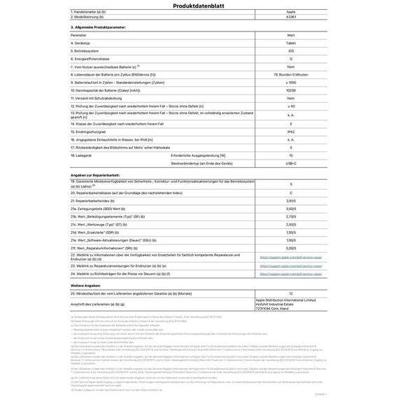 Apple 13" iPad Pro M5, 1 TB: Ultra Retina XDR Display – Nanotexturglas, 12 MP Querformat Frontkamera/12 MP Rückkamera, LiDAR Scanner, WLAN und 5G Mobilfunk – Space Schwarz
