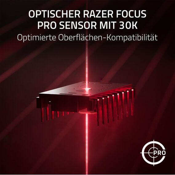 Razer DeathAdder V3 Pro - Leichte kabellose Ergonomische Esports-Maus (63g Leichtes Design, Focus Pro 30K Optischer Sensor, Mausschalter Gen-3, HyperSpeed Wireless) Faker-Edition