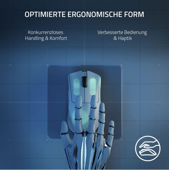 Razer DeathAdder V3 Pro - Leichte kabellose Ergonomische Esports-Maus (64g Leichtes Design, Focus Pro 30K Optischer Sensor, Mausschalter Gen-3, HyperSpeed Wireless) Weiß
