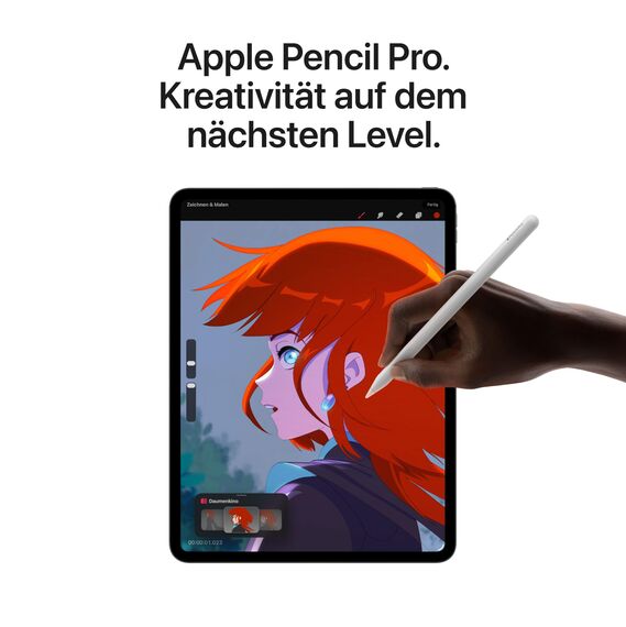 Apple 13" iPad Pro M5, 1 TB: Ultra Retina XDR Display – Nanotexturglas, 12 MP Querformat Frontkamera/12 MP Rückkamera, LiDAR Scanner, WLAN, Batterie für den ganzen Tag – Silber