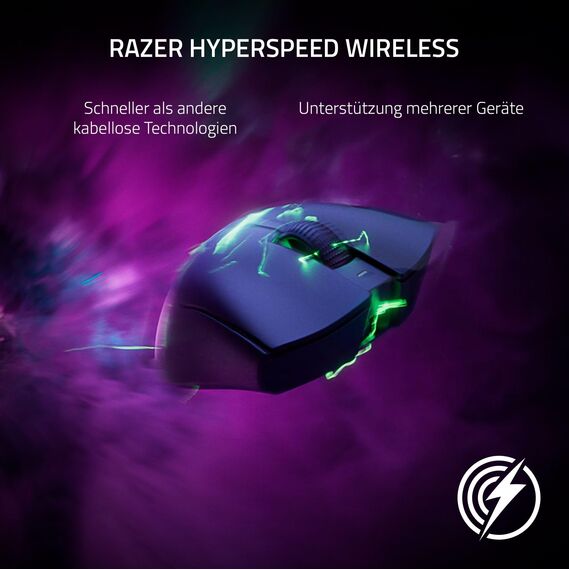 Razer DeathAdder V3 Pro - Leichte kabellose Ergonomische Esports-Maus (64g Leichtes Design, Focus Pro 30K Optischer Sensor, Mausschalter Gen-3, HyperSpeed Wireless) Weiß