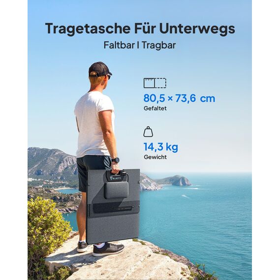 BLUETTI Tragbare Powerstation AC200L mit 350W Solarmodul, 2048Wh LiFePO4 Akku, erweiterbar auf 8192Wh mit 4 2400W AC Ausgängen (3600W Power Lifting), Solargenerator für Camping, Hausgebrauch, Notfall