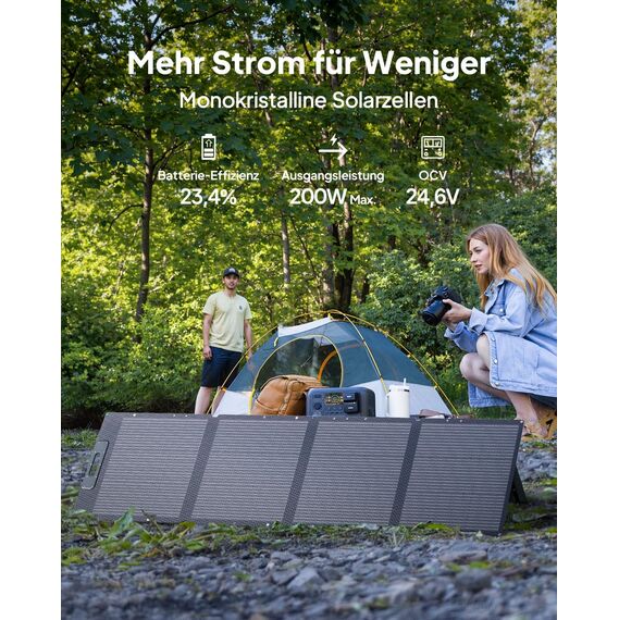 BLUETTI Elite 200 V2 Tragbare Powerstation mit 200W Solarpanel, 2073,6Wh Solar Generator mit 2 2600W AC Ausgängen, 17 Jahre Lebensdauer LiFePO4 Akku für Hausgebrauch, Notfall, Off-grid
