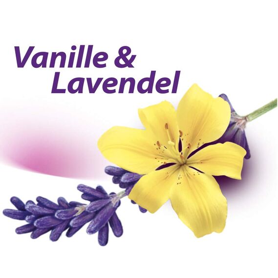 Swirl Duft-Müllbeutel Vanille-Lavendel mit Zugband, 35 Liter, 1 Rolle mit 9 Beuteln