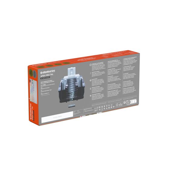 SteelSeries Apex Pro TKL Gen 3 Weiß - HyperMagnetic Gaming Tastatur - OmniPoint 3.0 Switches - Anpassbares Ansprechverhalten - Rapid Trigger - Rapid Tap/SOCD - OLED - PBT-Keycaps - USB-C - DE QWERTZ