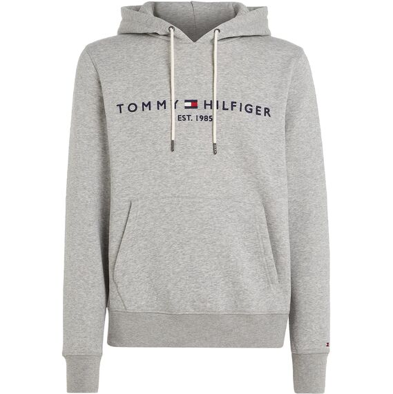 Tommy Hilfiger Herren Hoodie Core Tommy Logo mit Kapuze, Grau (Cloud Heather), M