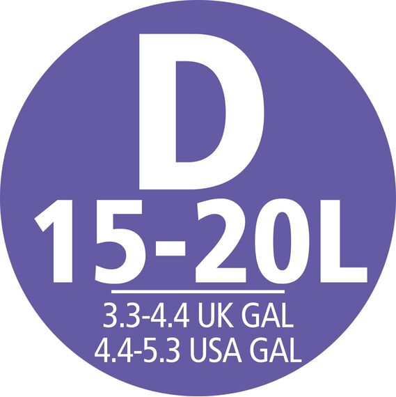 Brabantia Müllbeutel PerfectFit Spenderpackung (Code D - 15L / 20L) Extra Starke müllsäcke Mit Zugband (40 Müllbeutel)