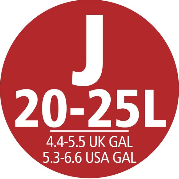 Brabantia Spenderpackung PerfectFit Müllbeutel Code J, White - 20-25 L, 40 Stück