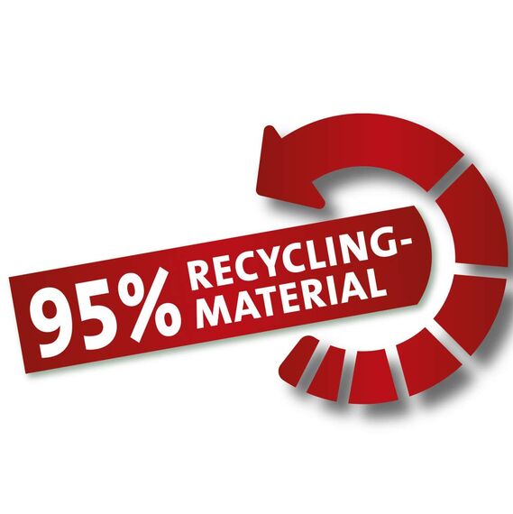 Swirl Öko-Müllbeutel mit Zugband, 60 Liter, 6 Rollen mit je 8 Beuteln, Dunkelgrün