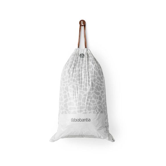 Brabantia Müllbeutel PerfectFit Spenderpackung (Code L - 40L / 45L) Extra Starke müllsäcke Mit Zugband (40 Müllbeutel)
