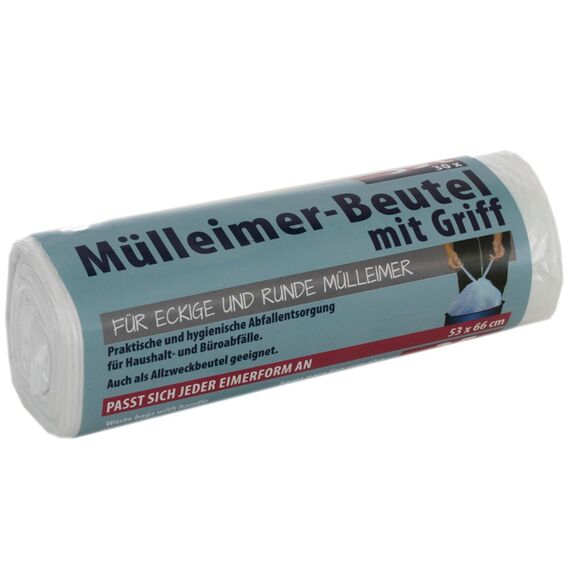 Müllbeutel Premiumline - Besonders reißfest und wasserdicht - Mit Trage-Griff/Henkel (35 Liter Premium, 10er Pack)