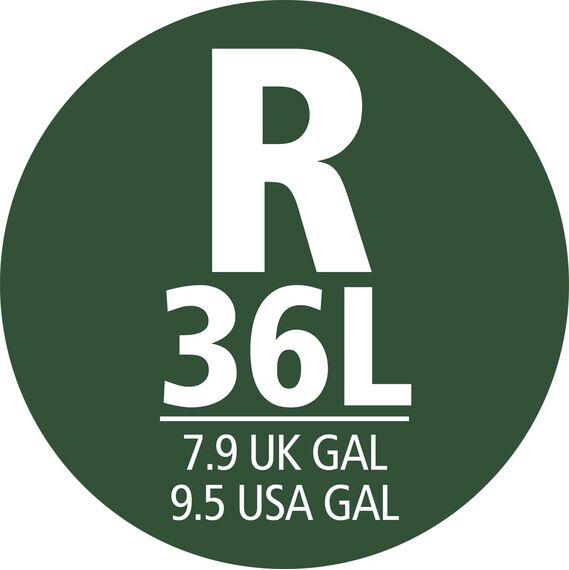 Brabantia Müllbeutel PerfectFit Spenderpackung (Code R - 36L) Extra Starke müllsäcke Mit Zugband (40 Müllbeutel)