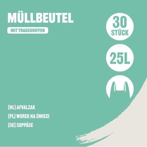 by Amazon Unparfümiert Müllbeutel 30 x 25l
