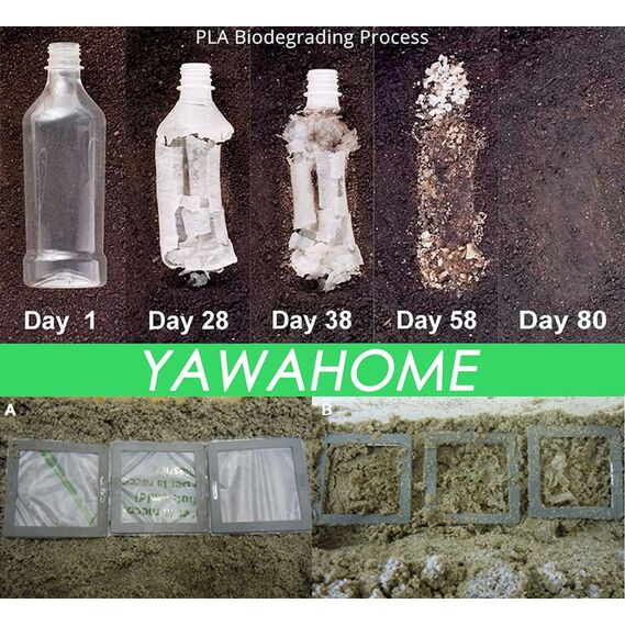 Muellbeutel Bio Müllbeutel 6 Liter 1.2Gallon 120 Stück - Trash Bags Abbaubar Maisstärke Material Recycelt Organic Waste Bin Liners Für KüChen Badezimmer Wohnzimmer Hellgrün