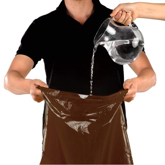 Relevo 15 Stück Müllbeutel 20 L - 100% Recycelt Mülltüten mit Zugband