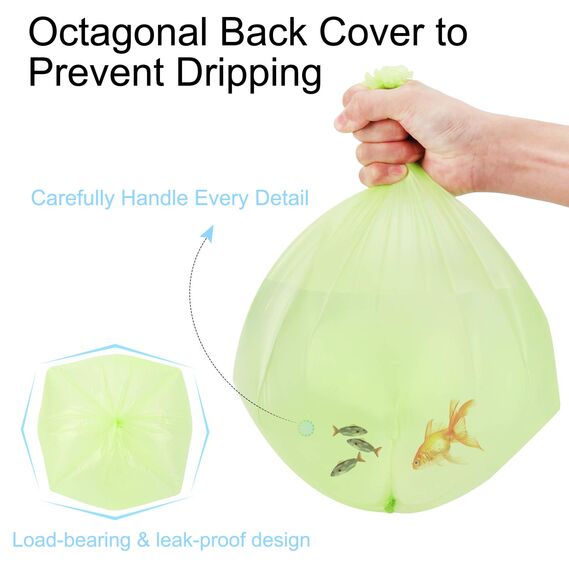 Biologisch abbaubare Müllbeutel 120 Stück, Aievrgad 5 l/1,2 Gallonen kleine Müllbeutel/für Arbeitsplattenbehälter. Abfallbeutel, 100% recycelt, robust, abbaubar, Kompostbeutel