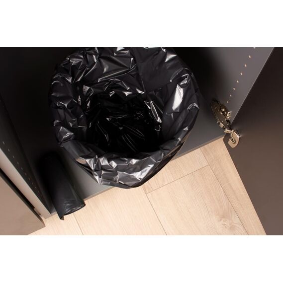 YORK Schwarze Müllsäcke 120L (1 Rolle mit 10 Stück) - Müllsack 120 Liter - Große Müllsäcke - Stabile Abfallsäcke - Mülltüten 120l Extra Stark (Packung mit 3)