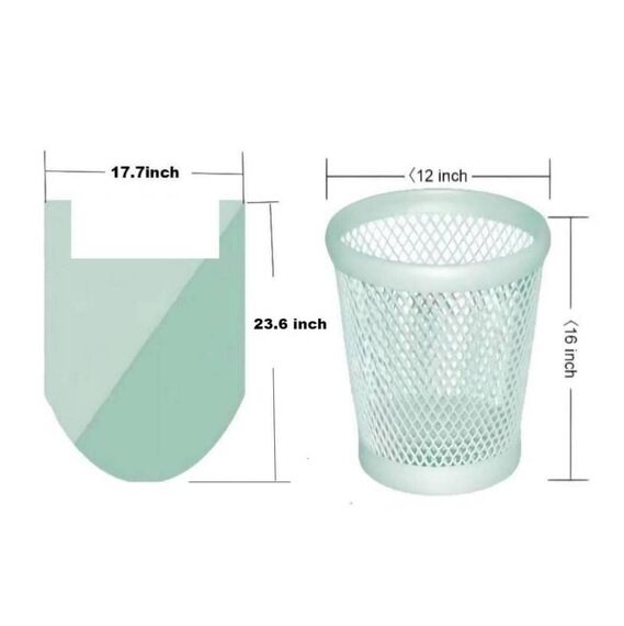 180 Biomüllbeutel 10L mit Henkel, AURMOO Bio Beutel 3 Gallon, Küchen Lebensmittel Abfallbeutel, Biomüll Abfallbeutel für Familie, Büro(45X60cm,Grün)