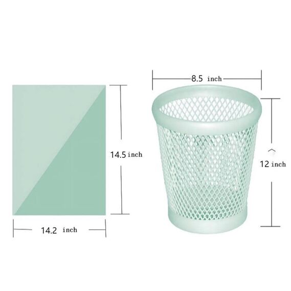 AURMOO Reißfest Müllbeutel 6L, Abbaubar Biomüllbeutel, Tropfsichere Mülltüten für Hausmüll, Reißfeste Müllsäcke für Mülleimer, 165 Stück(W36XH37cm,Grün)