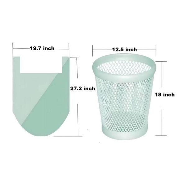 AURMOO Reißfest Müllbeutel mit Henkel 20L, Abbaubar Biomüllbeutel, Tropfsichere Mülltüten für Hausmüll, Reißfeste Müllsäcke für Mülleimer, 150 Stück(W50xH69cm,Grün)