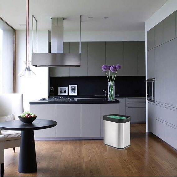 AURMOO Reißfest Müllbeutel 25L, Abbaubar Biomüllbeutel, Tropfsichere Mülltüten für Hausmüll, Reißfeste Müllsäcke für Mülleimer, 150 Stück(W50xH60cm,Grün)