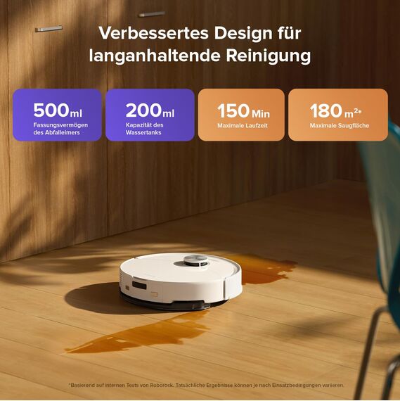 roborock Q10 S5-Set Saugroboter mit Wischfunktion, 10.000 Pa HyperForce Saugkraft, Dual Anti-Tangle System, Auto Lifting Mopping, Ideal für Tierhaare&Teppiche&Hartböden (Weiß)