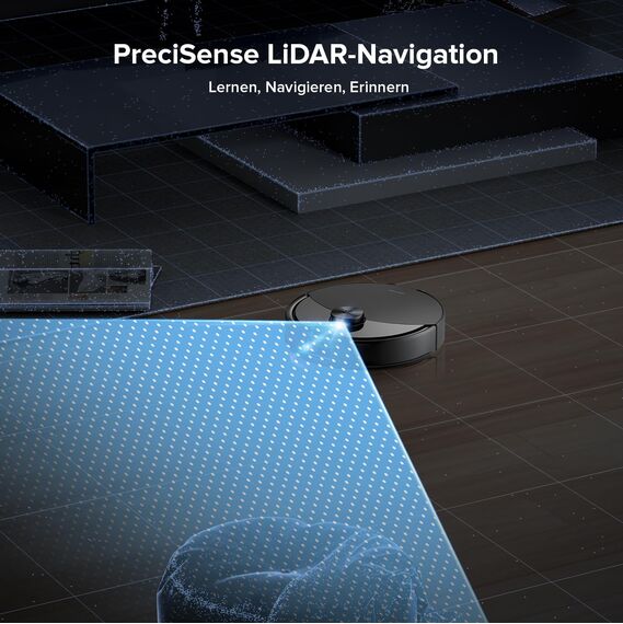 roborock Q10 S5-Set Saugroboter mit Wischfunktion, 10.000 Pa Saugkraft, Dual Anti-Tangle System, Auto Lifting Mopping, Ideal für Tierhaare&Teppiche&Hartböden (Schwarz)