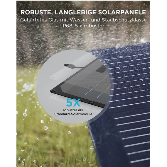 EcoFlow DELTA 2 tragbare Powerstation mit 220W Solar Panel, balkonkraftwerk mit speicher solaranlage balkon und Schnellladung als Solargenerator für die Stromversorgung, für Camping und Wohnmobile