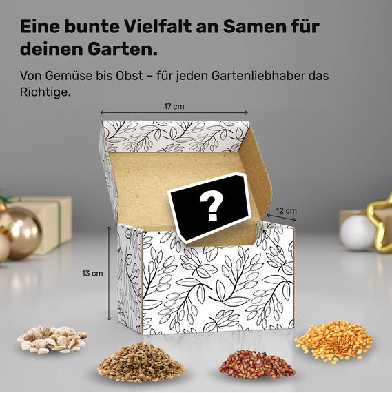 UMBRELLA® Saatgut Adventskalender 2025 [24 SORTEN GEMÜSE, KRÄUTER, OBST] – Kalender 2025 Saatgut Garten – Advents Kalender Samen 2025 Pflanzen – Adventskalender für Gartenfreunde und Gärtner