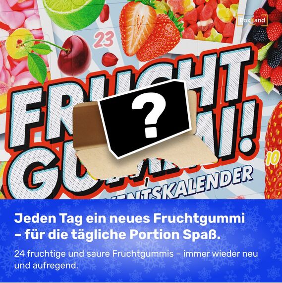 UMBRELLA® Fruchtgummi Adventskalender 2025 [24 SÜSSE ÜBERRASCHUNGEN] – Adventskalender mit Gummibärchen & Fruchtgummi-Spezialitäten – Süßigkeiten-Geschenk für Kinder & Erwachsene
