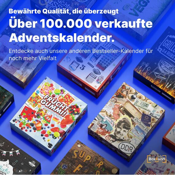 UMBRELLA® Fruchtgummi Adventskalender 2025 [24 SÜSSE ÜBERRASCHUNGEN] – Adventskalender mit Gummibärchen & Fruchtgummi-Spezialitäten – Süßigkeiten-Geschenk für Kinder & Erwachsene