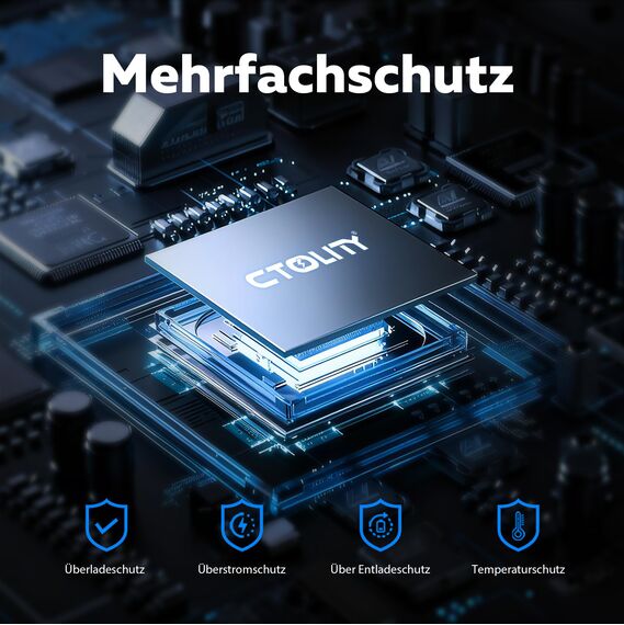 CTOLITY 21W Solarpanel, Tragbares Solar-Ladegerät mit 2 Ports (USB-C/USB-A), 6V/3A Gesamtausgang, IP67 wasserdichtes Solarladegerät, USB Solar Panel fürMobiltelefone, Powerbank, Campinglampen, PCs