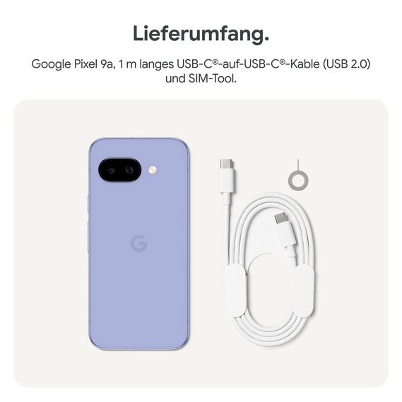Google Pixel 9a: Android-Smartphone ohne SIM-Lock, mit KI-Kamera, 24 Stunden Akkulaufzeit und leistungsstarken Sicherheitsfunktionen – Iris, 256GB