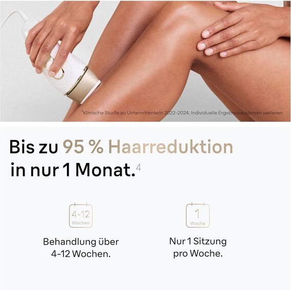 Braun IPL Silk Expert Pro 5 – IPL Geräte Haarentfernung, Dauerhafte und Schmerzfreie Haarentfernung für Zuhause – inkl. Etui, 2 Venus Rasierer, 2 Aufsätze, Designed In Germany – PL5157, Weiß/Gold