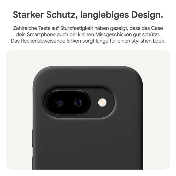 Google Pixel 9a: Android-Smartphone ohne SIM-Lock, mit KI-Kamera, 24 Stunden Akkulaufzeit und leistungsstarken Sicherheitsfunktionen – Obsidian, 256GB + Pixel 9a Case, Obsidian
