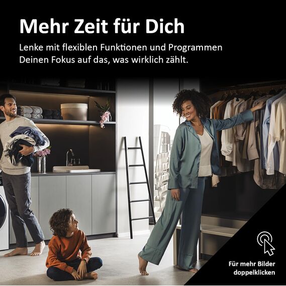 Haier Frontlader Waschmaschine 9kg I I-PRO SERIE 1 HW90-BP14929BU1 I Mit A-20% Effizienz, 1.400 U/Min. & sparsamem Inverter-Motor I Per App steuerbar I Mengenautomatik & Refresh-Programm