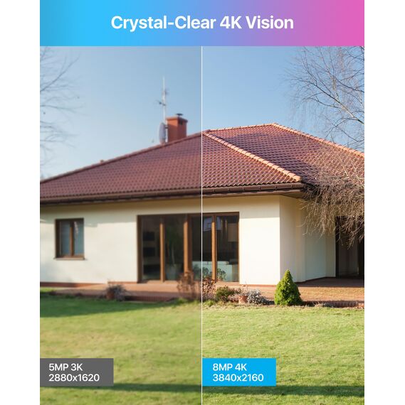 ZOSI 32CH 4K Überwachungskamera Set Outdoor, 16X 8MP IP Outdoor PoE Kameraüberwachung mit 2-Wege-Audio und 4TB NVR, AI Personen und Fahrzeugerkennung, Farben Nachtsicht, C225