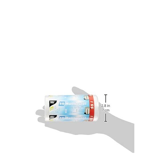 Papstar Müllbeutel 35l transparent, 200 Stück (4x50)