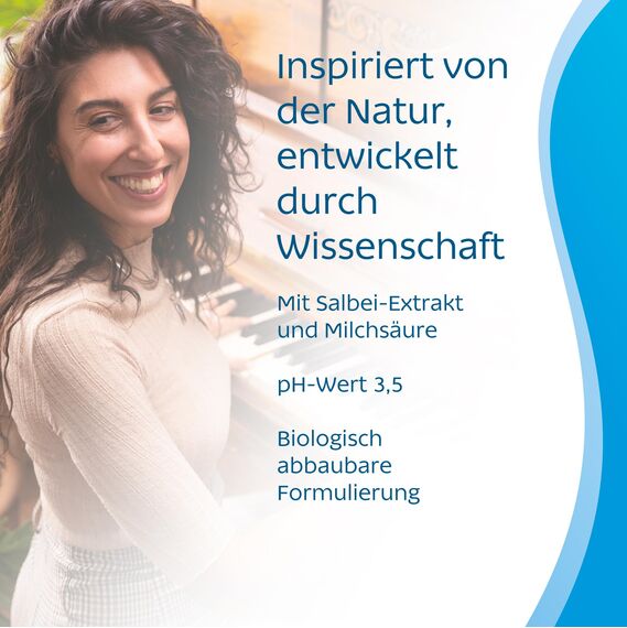 SAGELLA pH 3,5 – DAILY WELL-BEING: Intimwaschlotion mit Milchsäure und Salbei-Extrakt für die tägliche Intimpflege, 500 ml